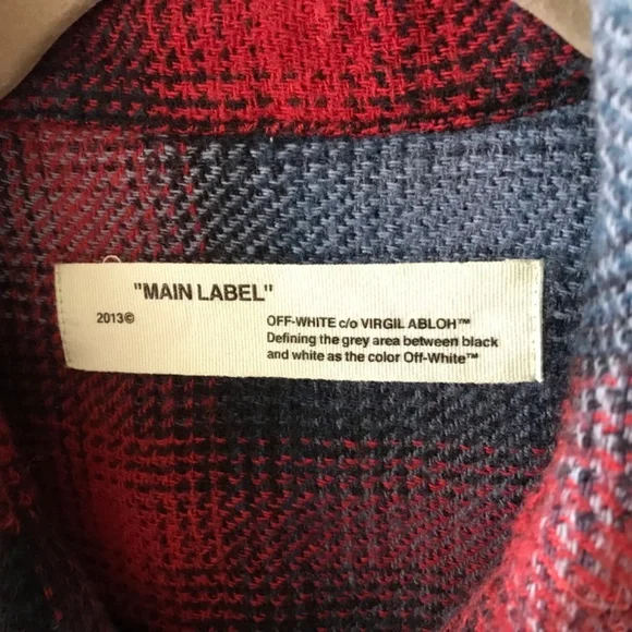 OFF-WHITE PLAID ARROWS-PRINT BLANKET SHIRT - Picture 3 of 16